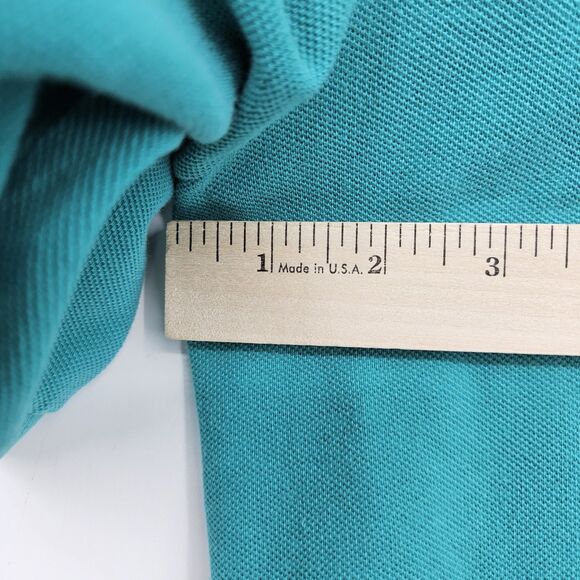 Perlis Shirt Mens Large Polo‎ Short Sleeve Green Teal Crawfish Logo Casual - Picture 6 of 9